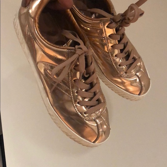 tretorn metallic sneakers
